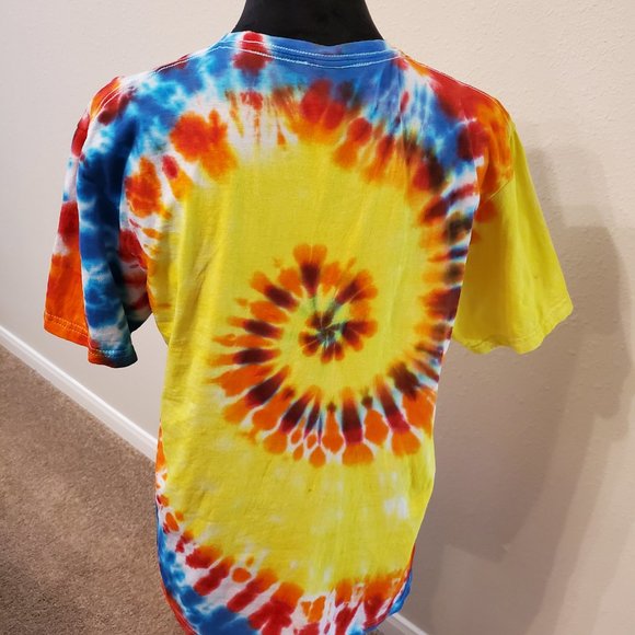 Tie dye boho bohemia style unisex T shirt size M. 100% soft cotton - Picture 7 of 11